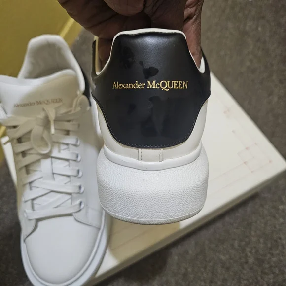 Alexander McQueen White and Black Sneakers